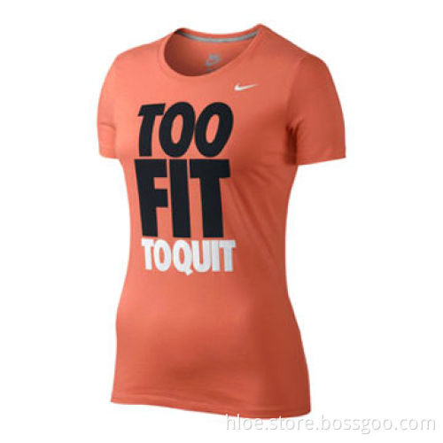 Women's Sports T-shirts, Made of 95% Cotton and 5% Spandex, T-shirts SuppliersNew